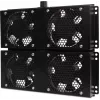Getfort GF-FAN4 2U 19 colių stelažo ventiliacijos skydas su 4 ventiliatoriais, 120 mm, 230 V, juodas
