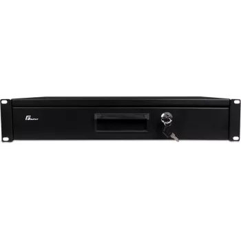 GETFORT GF-2U-drawer 2U Rack Drawer - 19-inch Steel, Black, Lockable, 25kg Capacity