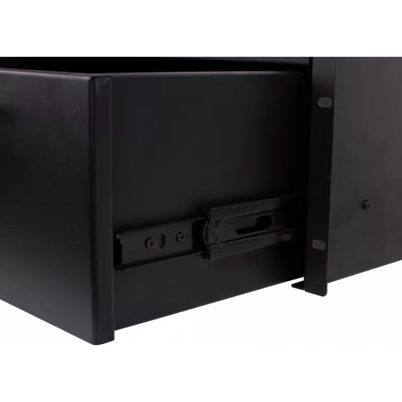 Getfort GF-4U-drawer 4U Rack Drawer - 19 colių ištraukiamas stalčius su spyna, juodas