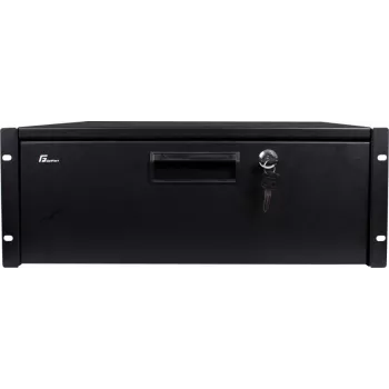 Getfort GF-4U-drawer 4U Rack Drawer - 19 colių ištraukiamas stalčius su spyna, juodas