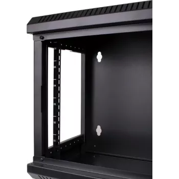GETFORT WGF06-33EH-WGB 10 inch 6U sieninis stelažo korpusas 300x300mm juodas