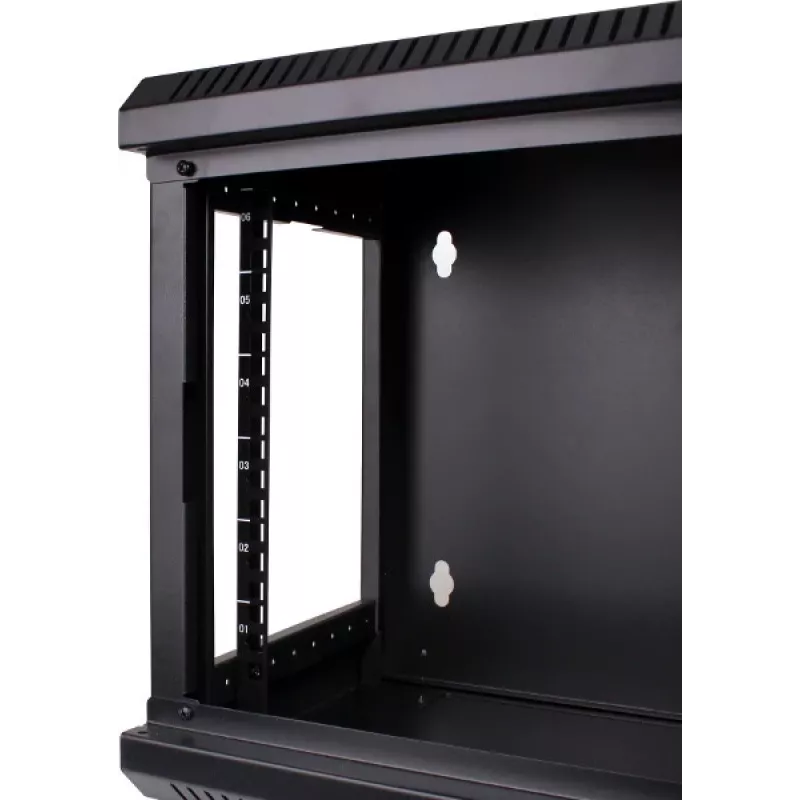 GETFORT WGF06-33EH-WGB 10 inch 6U sieninis stelažo korpusas 300x300mm juodas