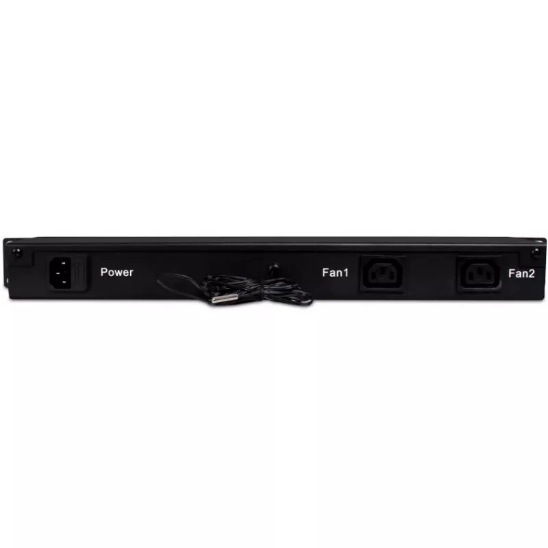 Getfort GF-TR 1U Rack Termostatas, Skaitmeninis, 19 colių, Juodas