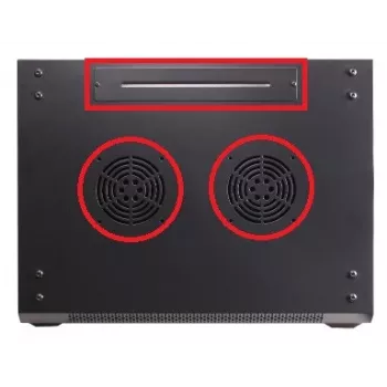 GETFORT ECO v2 19 inch 6U 600x450 Sieninis Rack Spintelė Juoda