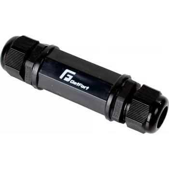 GETFORT Cat.5e RJ45 Female to Female Outdoor Coupler, IP67, Shielded, Black