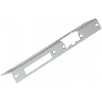 ELEKTRA-PLUS Angled Long Right-Handed Door Escutcheon, Brown, 240x40 mm, Steel, Painted, for Euro Profile Cylinder Lock, Surface Mounted, Interior Door, Series 2423