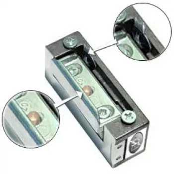 ELEKTRA-PLUS R4-12.40 Elektrinis durų spynos užraktas su atmintimi ir blokavimu, simetriškas, fail-secure, 10-24V AC/DC, 3000N laikymo jėga