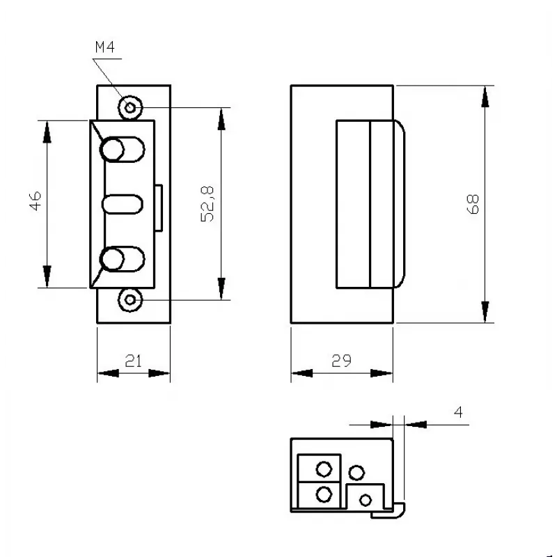 ELEKTRA-PLUS R4 elektrinis skląstis su blokavimu 24V 7520