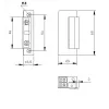 ELEKTRA-PLUS R5 Electric Strike Symmetrical Narrow 16.5mm Without Lock 12V AC/DC