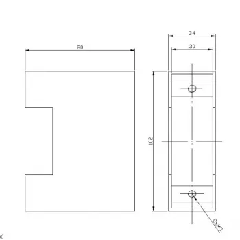 ELEKTRA-PLUS KASETA ELEKTRA R1 išorinė roletų kasetė, aliuminis, 165x165 mm, paviršinis/įleidžiamas montavimas, RAL spalvos