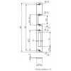 ELEKTRA-PLUS Eskutšonas užraktų dėžutėms, cinkuotas plienas, 200x20 mm