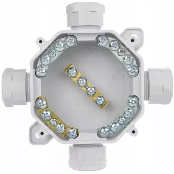 PAWBOL A.0035 Paviršinis Hermetiškas Sujungimo Dėžė PG16, IP67 (5x4 mm²), Pilka