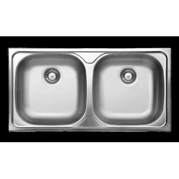 DEANTE 2-Bowl Steel Sink