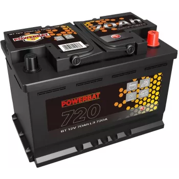 POWERBAT L3 12V 70Ah AGM Start-Stop akumuliatorius