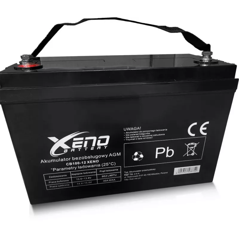 BAT Xeno Black 12V 100Ah AGM akumuliatorius
