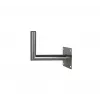 CORAB USL-48/250AL Aliumininis kampinis sieninis laikiklis 48 mm stulpui, 250 mm iškyša, sidabrinis