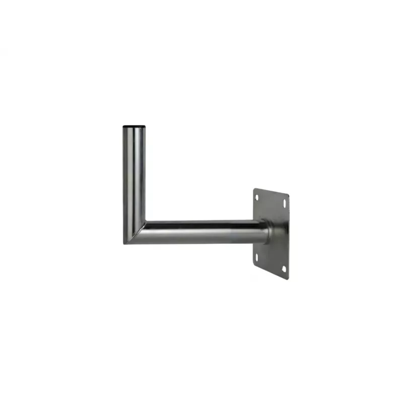 CORAB USL-48/250AL Aliumininis kampinis sieninis laikiklis 48 mm stulpui, 250 mm iškyša, sidabrinis