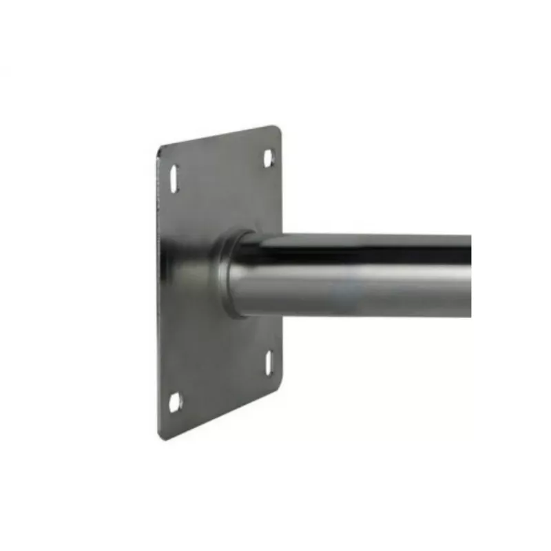 CORAB USL-48/250AL Aliumininis kampinis sieninis laikiklis 48 mm stulpui, 250 mm iškyša, sidabrinis
