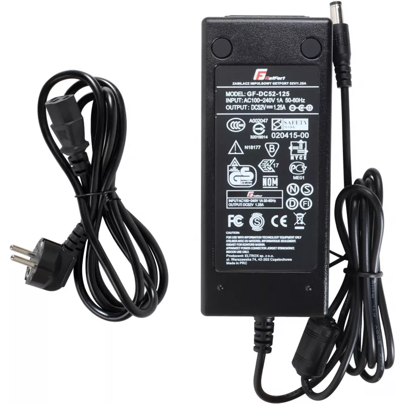 GETFORT 52V 1.25A 65W Switching Power Supply GF-DC52-125