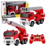 LEAN TOYS Gaisrinis automobilis su 660° besisukančia strėle, nuotoliniu valdymu RC 1:20
