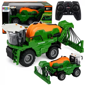 LEAN TOYS Žemės ūkio kombainas su purkštuvu Purškimo funkcija Šviesos Garsai 1:24