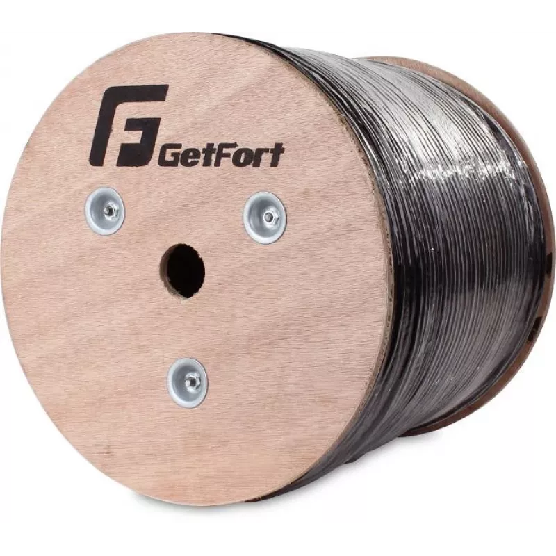 GETFORT CAT.6 F/UTP Outdoor UV-Resistant Dry Core Network Cable 500m Black