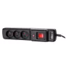 Getfort Surge Protector Power Strip 3A 1.5m Black
