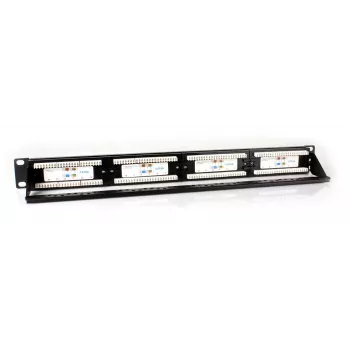 GETFORT PGF-6AUTP24-B5 Cat.6A UTP 24-Port Patch Panel 1U 19 inch Black