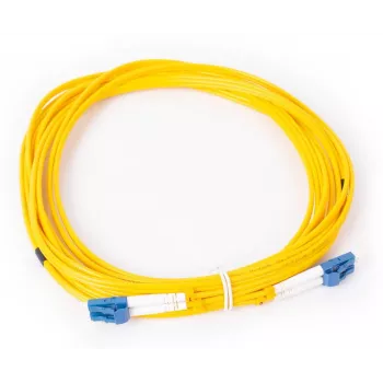 GETFORT GF-LULUD5 Vienmodis šviesolaidinis jungiamasis kabelis LC/UPC – LC/UPC Duplex 5m geltonas