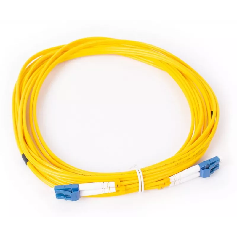 GETFORT GF-LULUD5 Vienmodis šviesolaidinis jungiamasis kabelis LC/UPC – LC/UPC Duplex 5m geltonas