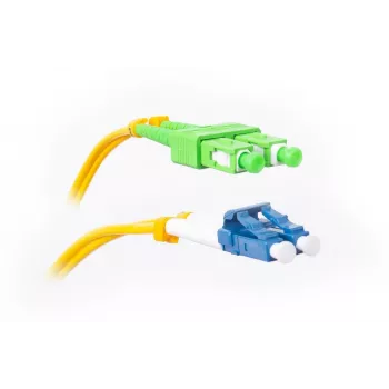 GETFORT SM SC/APC to LC/UPC Duplex Fiber Optic Patch Cable 3m (9.84ft) LSZH Yellow