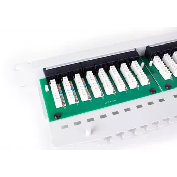 GETFORT PGF-5EUTP24-B5-G Patch Panel UTP Cat.5e 24 Port Grey 1U Rack-Mountable
