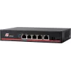 GETFORT GF-106-4PG-S-65 5-Port Gigabit PoE+ Switch (4 PoE+ Portai, 65W, 1 SFP) Darbalaukiui / Sieniniam Montavimui