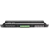 Getfort 1U 24-Port Modular Patch Panel Black