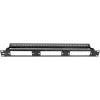 Getfort 1U 24-Port Modular Patch Panel Black