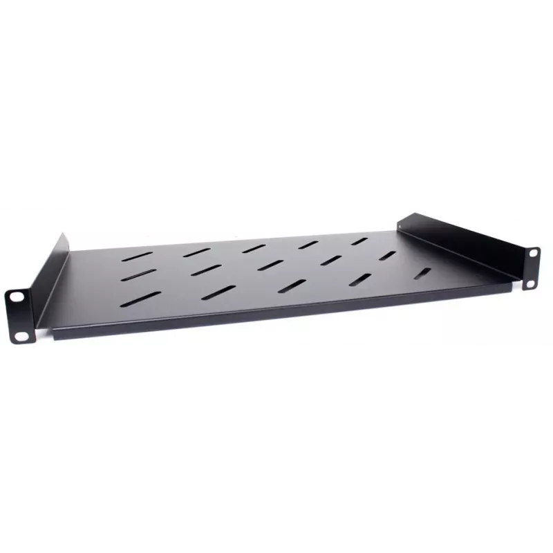 Getfort Universal 19-inch 1U 170mm Rack Shelf Black