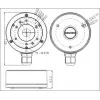 MITON MT-P1280-B Elektros korpusas, pilkas, ABS, IP65, 120x80x70mm