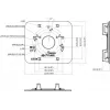 MITON VESA Adapter Plate MT-P152-B - 75x75/100x100 to 200x100/200x200, Black, 30kg