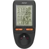 ORNO OR-WAT-435/B Energijos skaitiklis ir elektros sąnaudų skaičiuotuvas, 230V, 16A, LCD ekranas, juoda