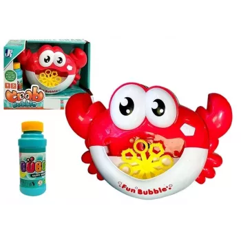 LEAN TOYS Burbulų Mašinėlė Automatinė Krabas Raudonas
