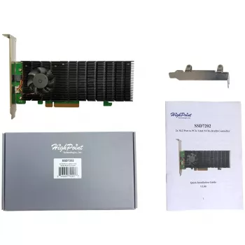 HIGHPOINT 3rd-Gen NVMe SSD7202 1TB M.2 NVMe PCIe Gen3 x4 Internal SSD