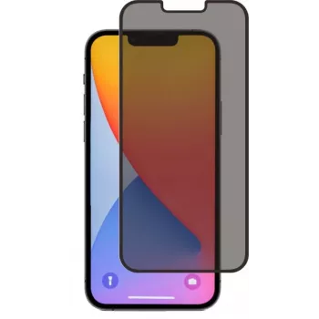 SCREENOR grūdinto stiklo privatumo apsauginis stikliukas, skirtas Apple iPhone 12 / 12 Pro, 360° apsauga nuo šnipinėjimo, 9H kietumas, 0,33 mm, skaidrus