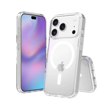 SCREENOR Bumper Case, skirta Apple iPhone 17 Pro, suderinama su MagSafe, permatoma
