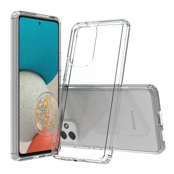 SCREENOR Bumper Case Samsung Galaxy A14 4G, Skaidrus TPU, Smūgius Sugeriantis, Atsparus Įbrėžimams, Suderinamas su Belaidžiu Įkrovimu