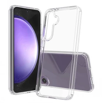 SCREENOR Bumper Case for Samsung Galaxy S24 FE, Transparent