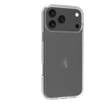 SCREENOR Bumper Case, skirta Apple iPhone 17 Pro Max, permatomas skaidrus TPU, smūgius sugeriantis, nepageistantis, plonas profilis