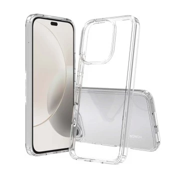 SCREENOR Bumper Case, skirta Honor 90 Lite, permatomas TPU, smūgius sugeriantis, atsparus įbrėžimams, plonas profilis