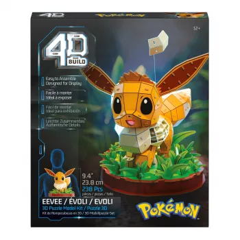 SPINMASTER 4D Build - Pokémon Eevee 3D Puzzle Model Kit (83 dalys)