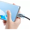 Baseus Crystal Shine USB-A to USB-C laidas 1.2m 100W 6A QC 3.0 pintas nailonas juodas