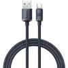 Baseus Crystal Shine USB-A to USB-C laidas 1.2m 100W 6A QC 3.0 pintas nailonas juodas